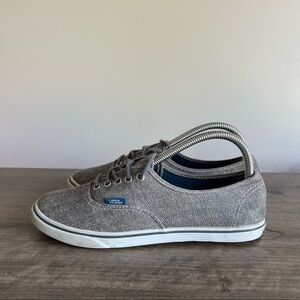 Vans Grey Tweed Unisex Deck Shoes Size 7 or 8.5 #869